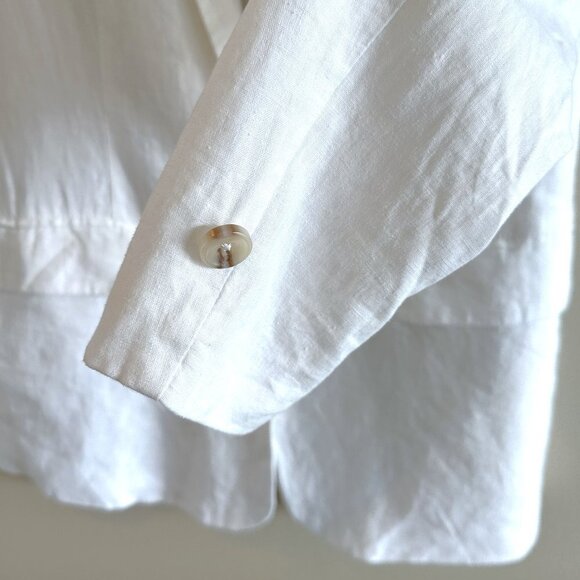 Steve Madden White Linen Blend Blazer Jacket - NWOT - Picture 5 of 11